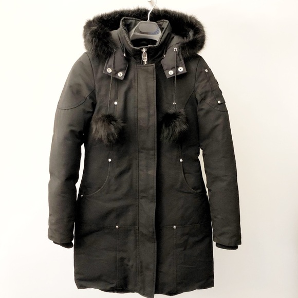 Moose Knuckles Original Stirling Parka Black Down Winter Coat Outerwear Jacket. - Picture 7 of 16